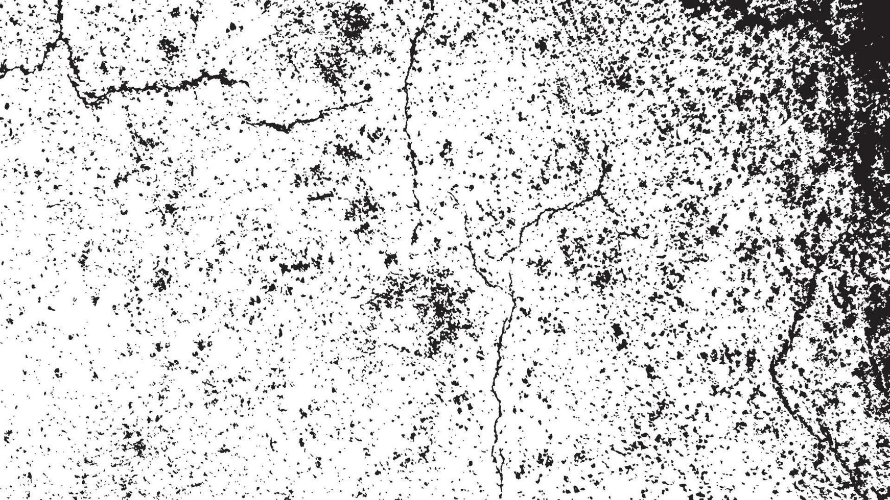 Black and White Distress Overlay Texture. Old Aged Vintage Background. vector