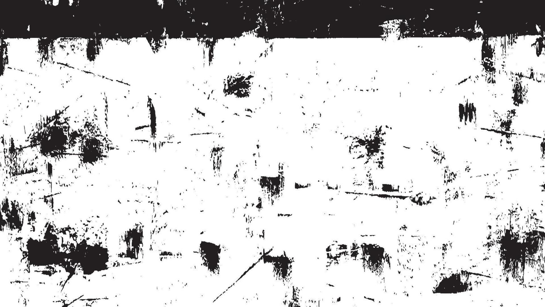 Black and White Distress Overlay Texture. Old Aged Vintage Background. vector