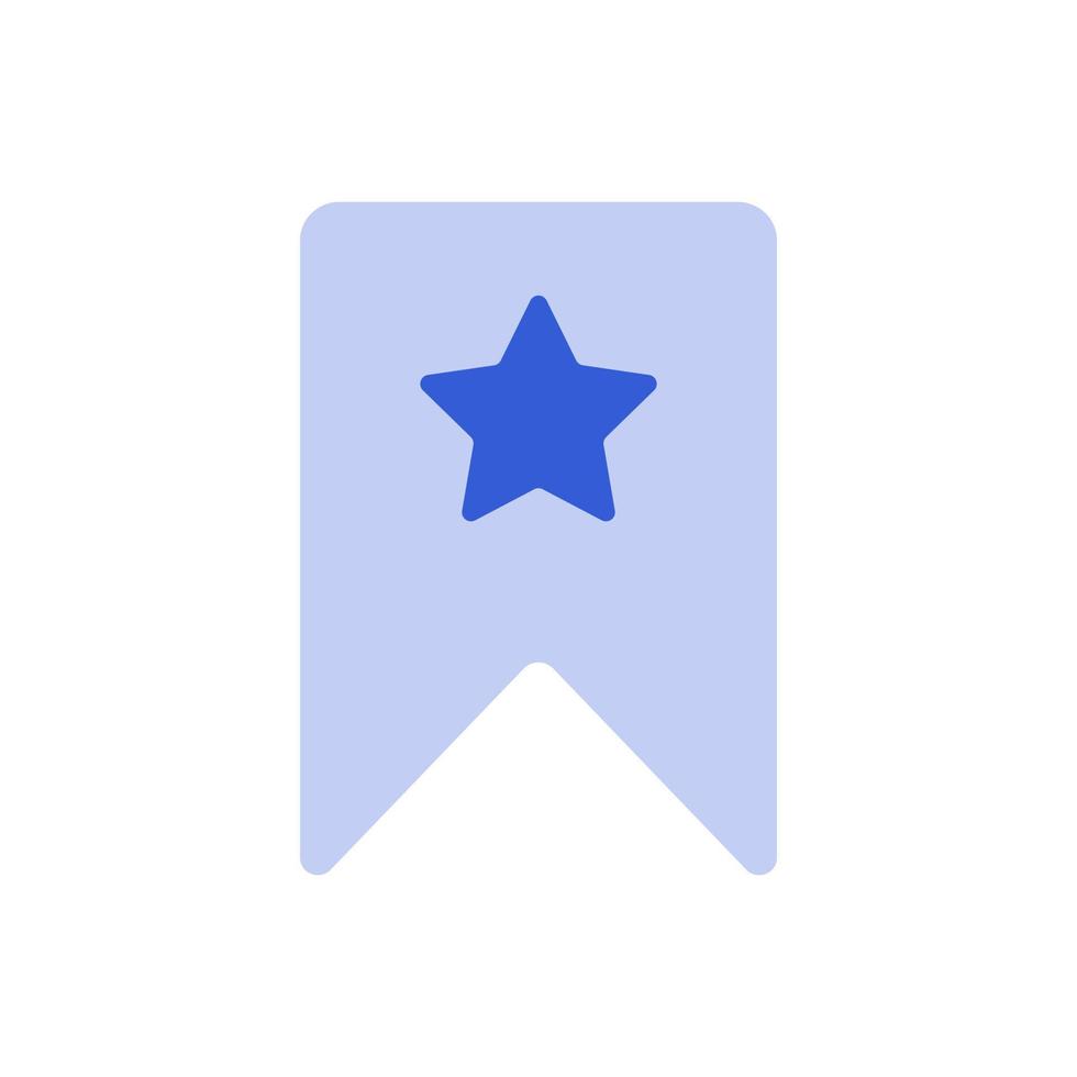 book mark with star icon vector