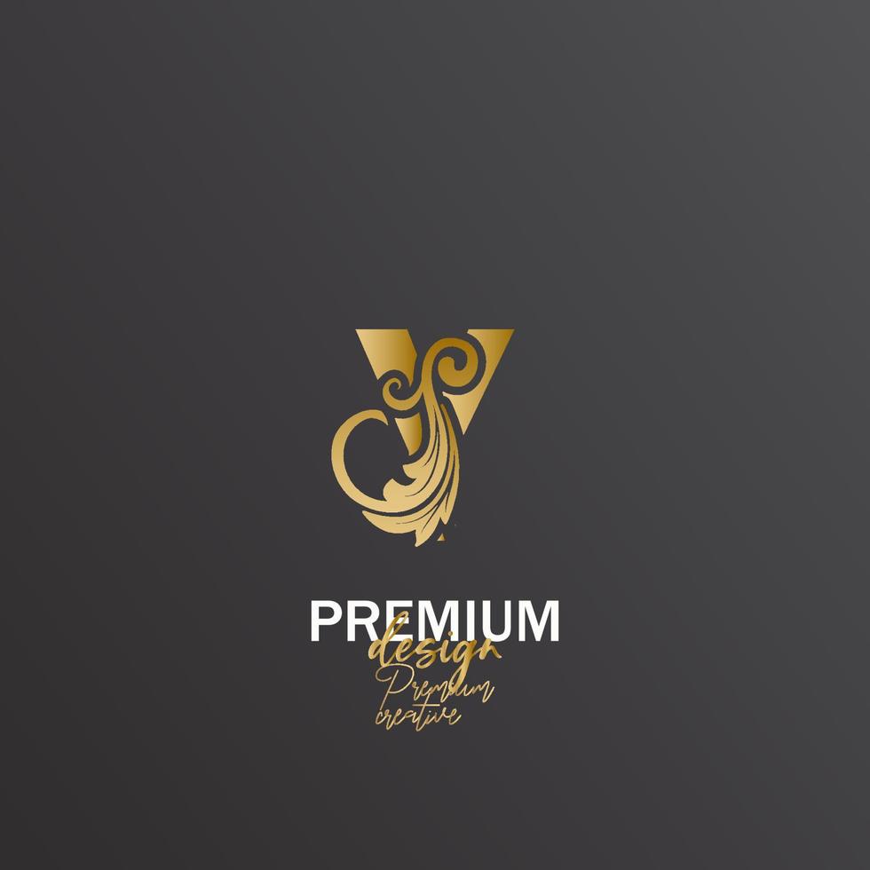 luxury letter logo vector