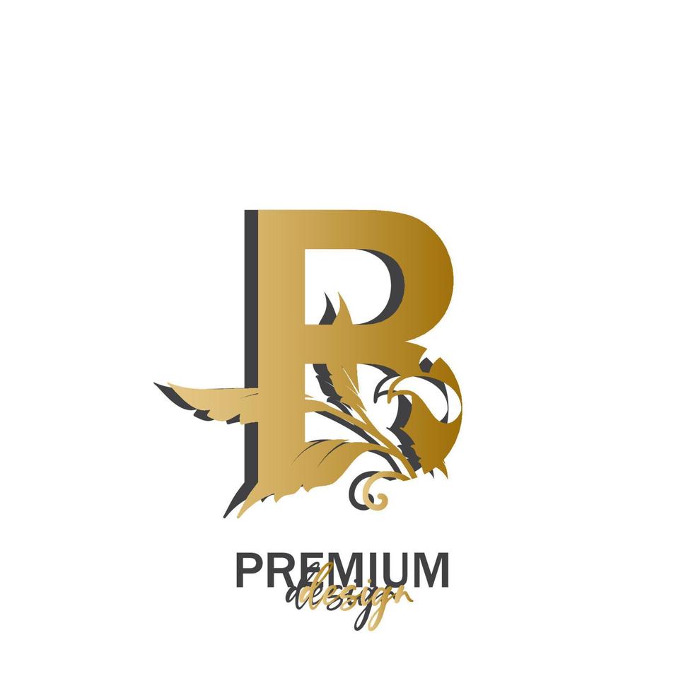 luxury letter logo vector