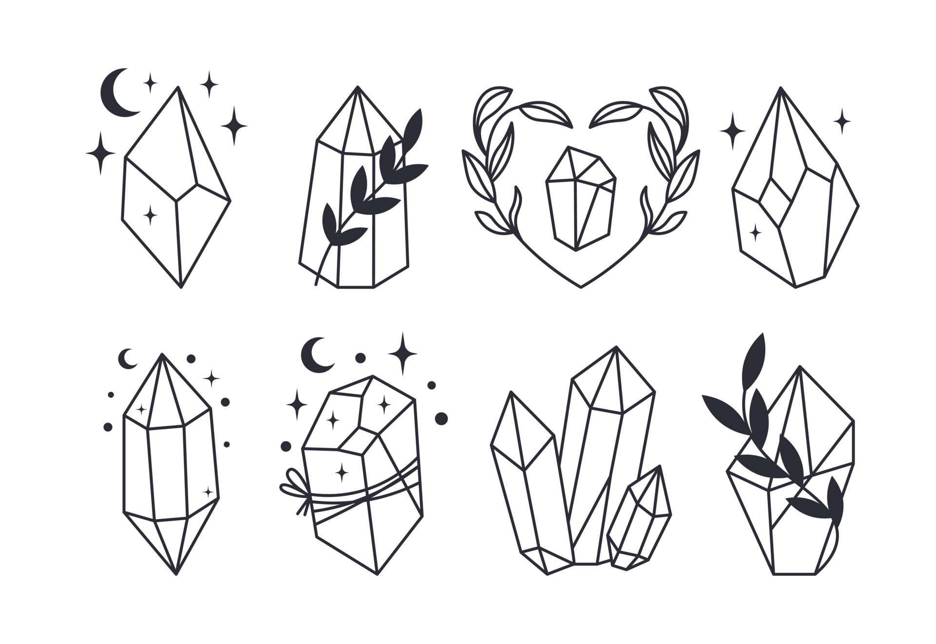 Crystal Tattoo Vector Images over 3500