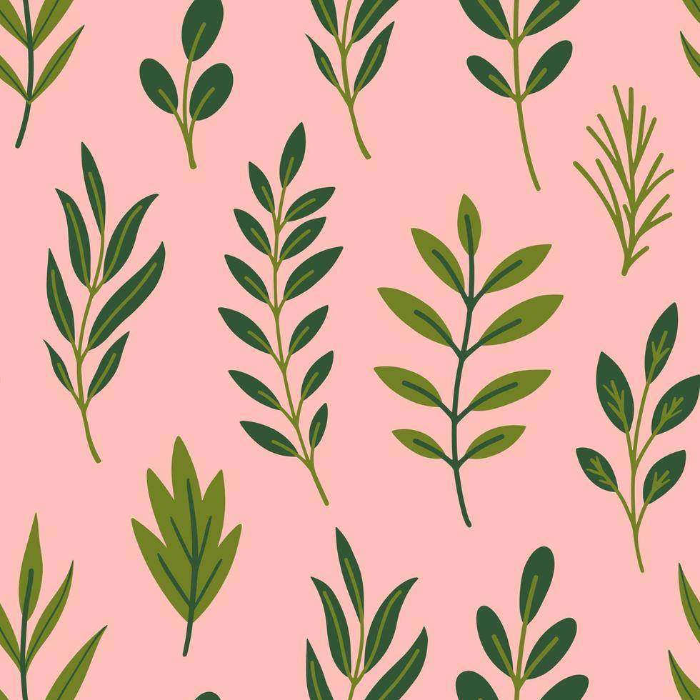 Aesthetic Contemporary printable seamless pattern with Spring botanical
