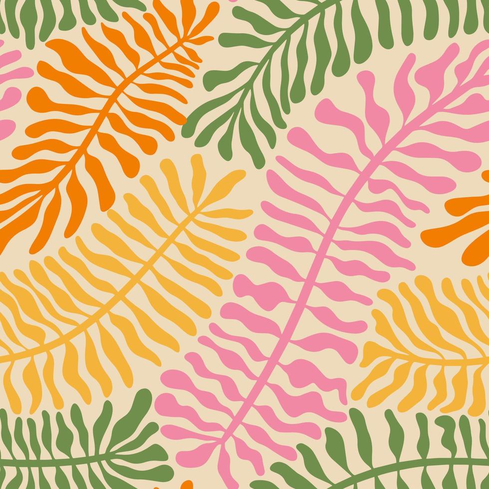 Aesthetic Contemporary printable seamless pattern with retro groovy