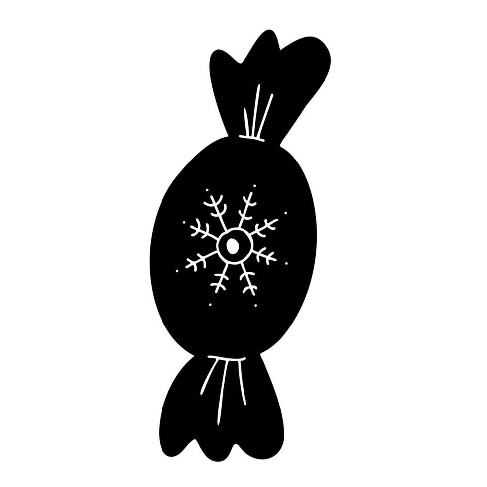 Sweetness. snowflake candy vector