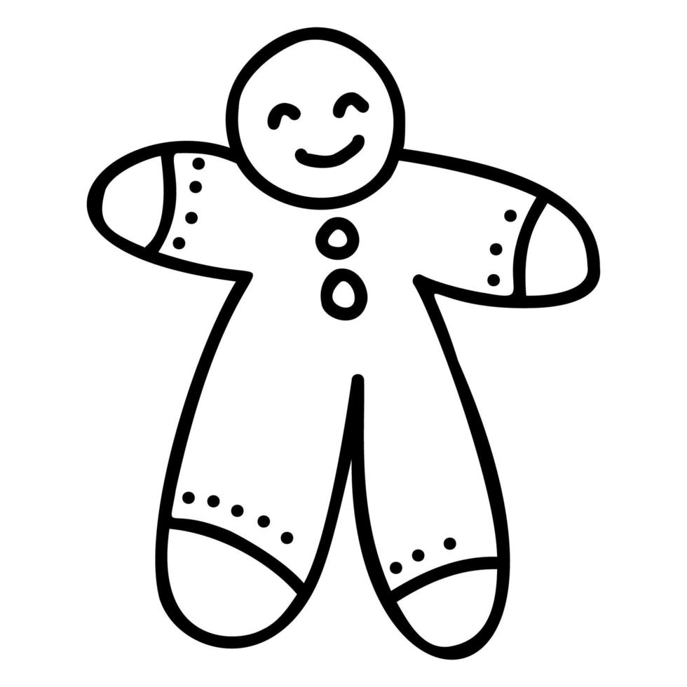 gingerbread man. Christmas cookies. vector