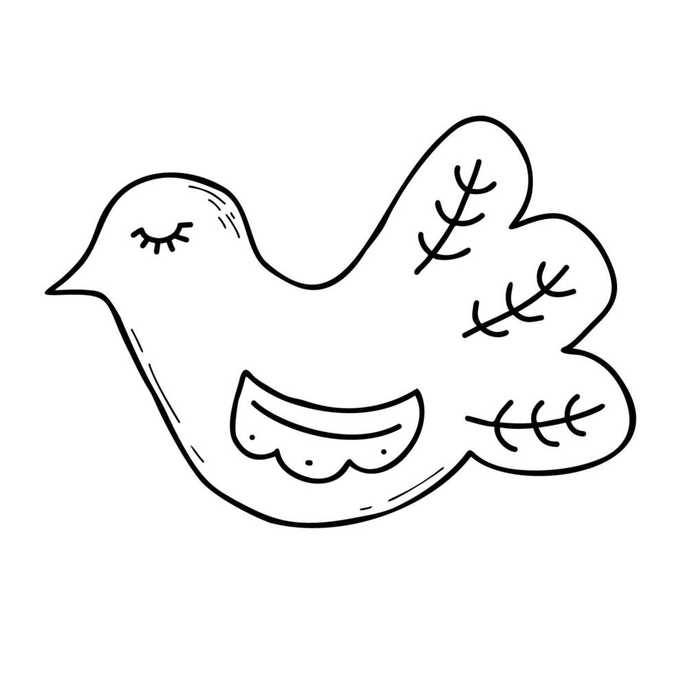 Gingerbread Bird Pigeon vector