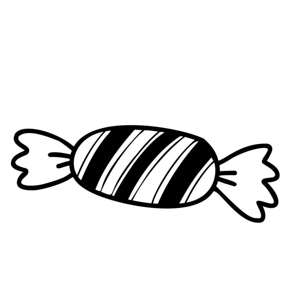 Sweetness. Striped Candy vector