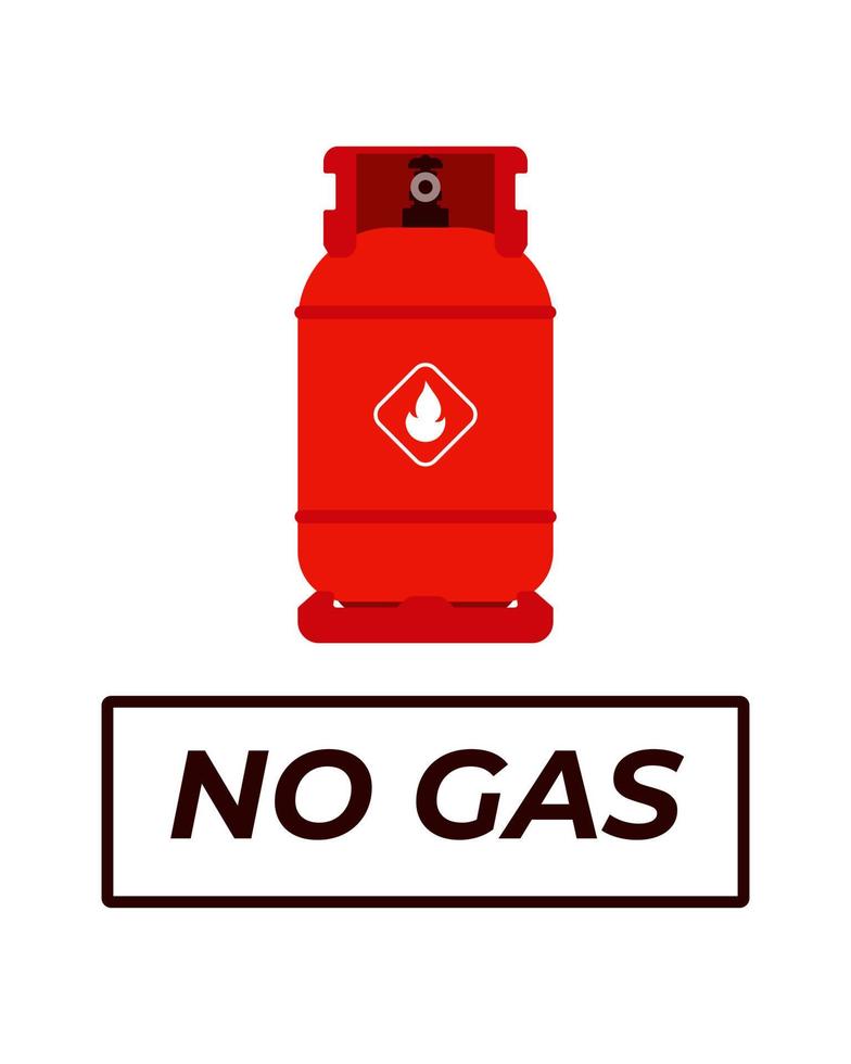No gas concept. Flat style. vector