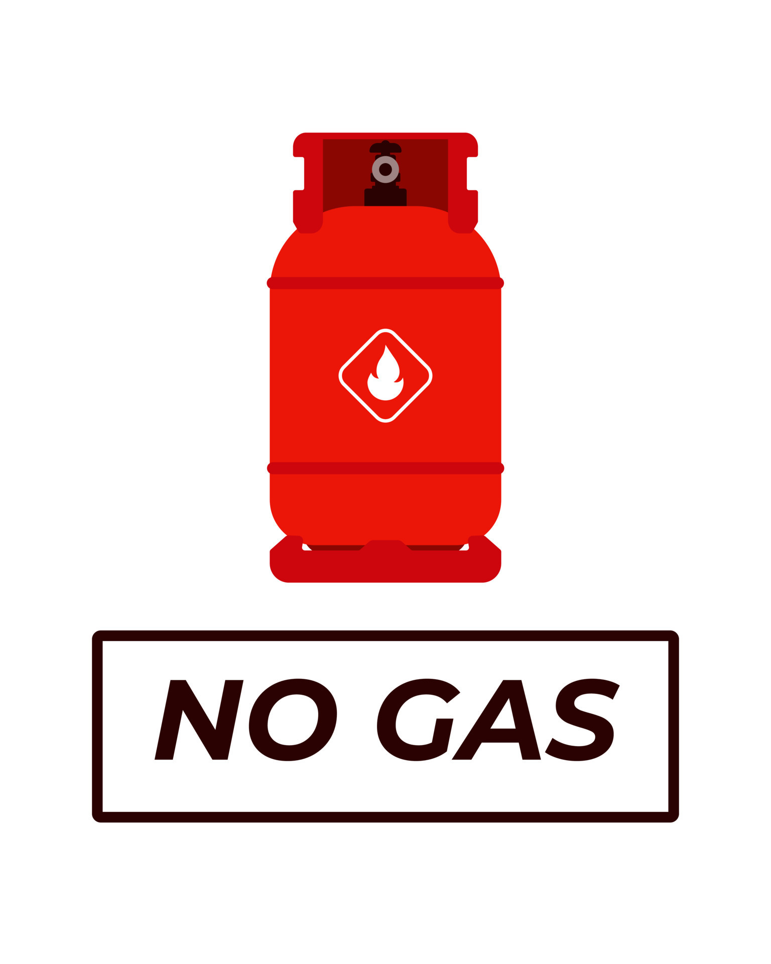 No gas concept. Flat style. 11450040 Vector Art at Vecteezy