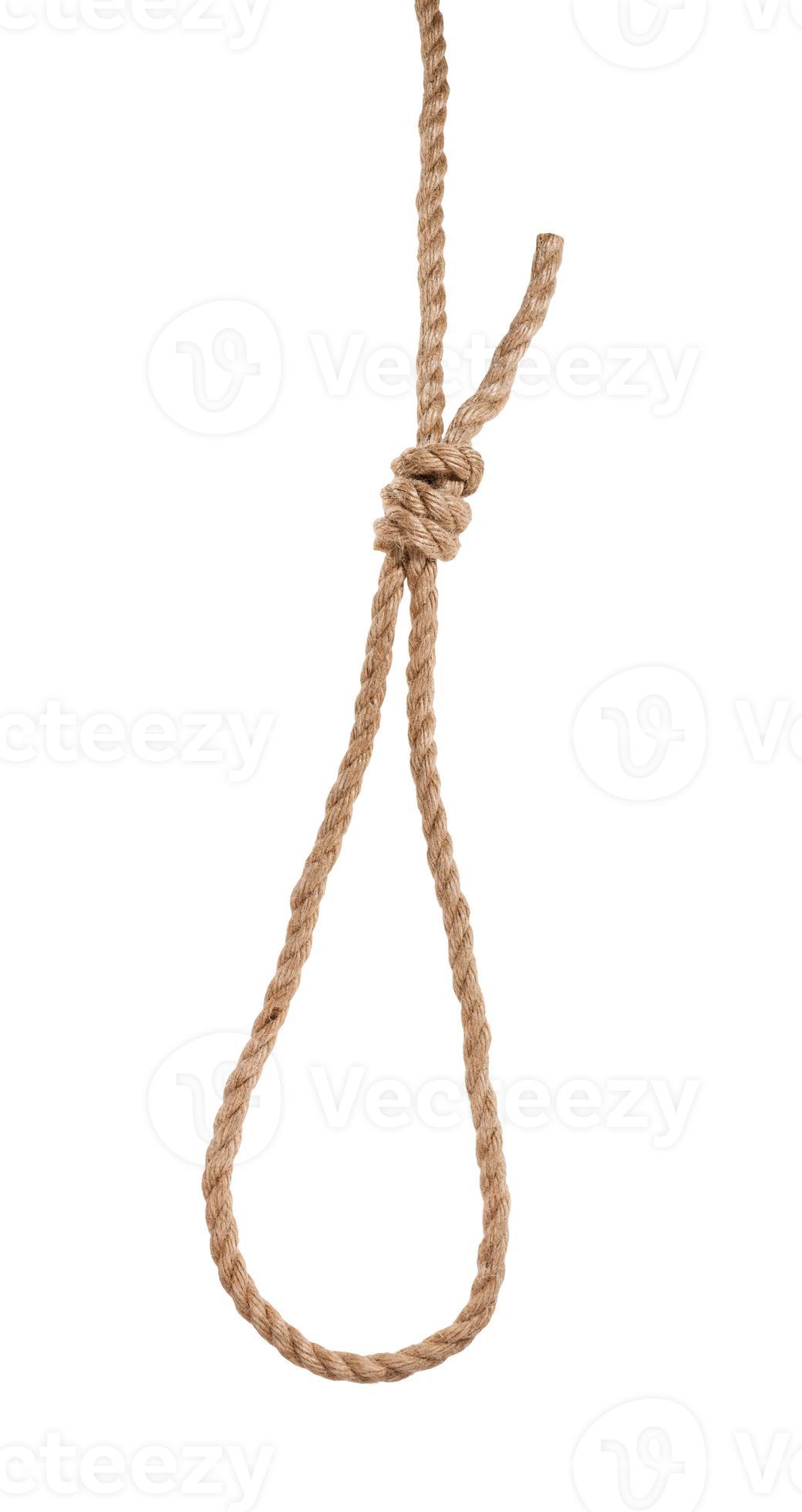 another side of slip noose with gallows knot 11450137 Stock Photo at  Vecteezy