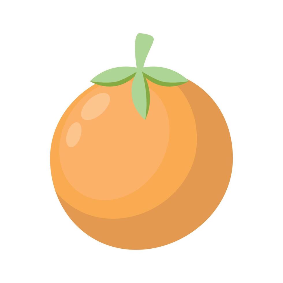 naranja fruta fresca saludable vector