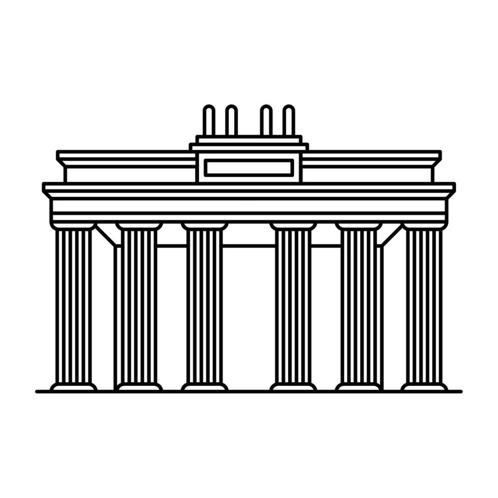 greek museum famous landmark vector