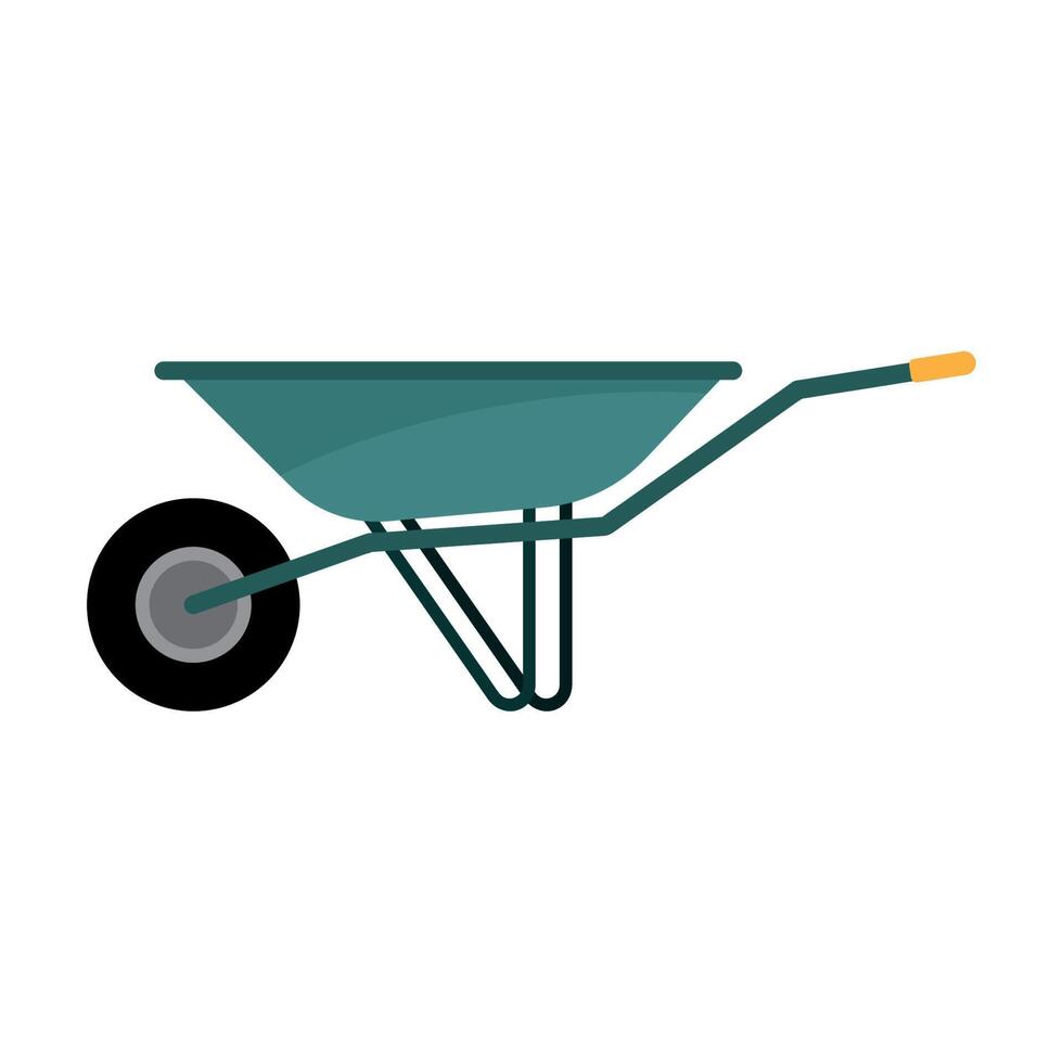 wheelbarrow gardening tool vector