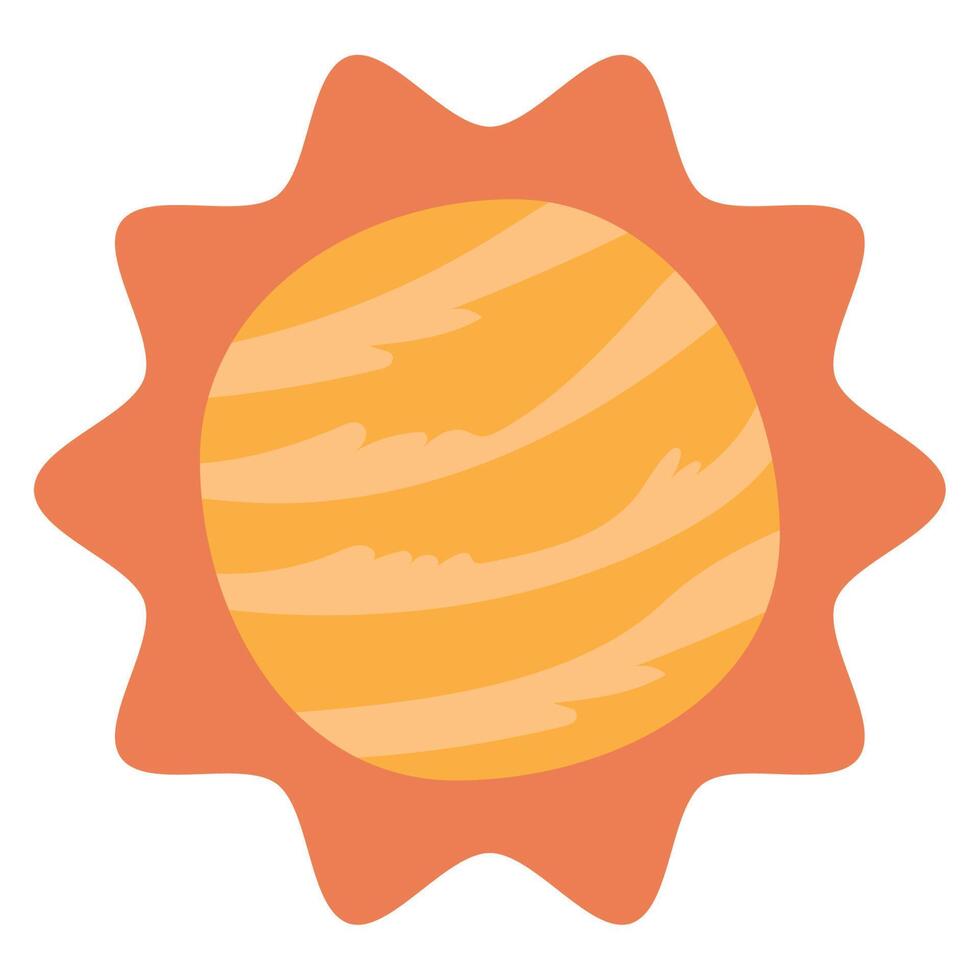 sun space outer vector