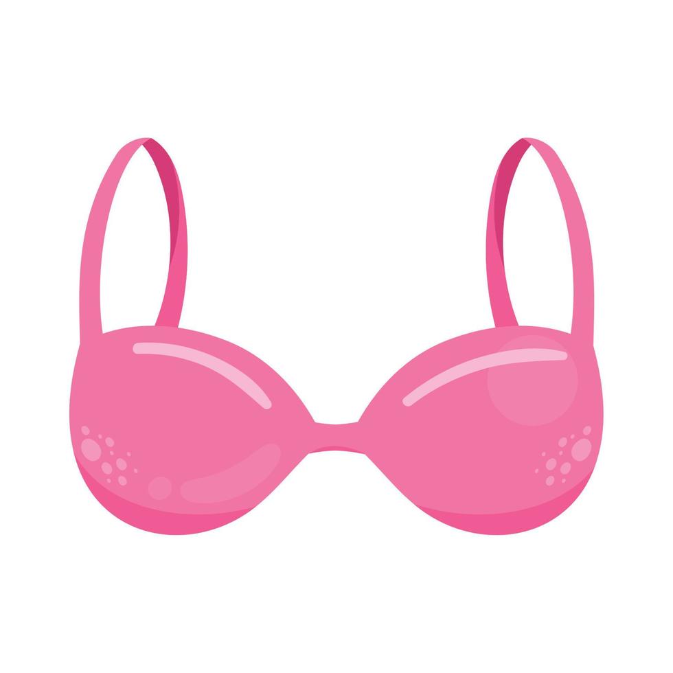 pink female bra underwear vector