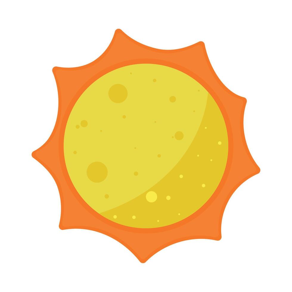 sun yellow space outer vector