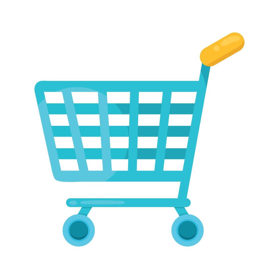 shopping cart trolley vector