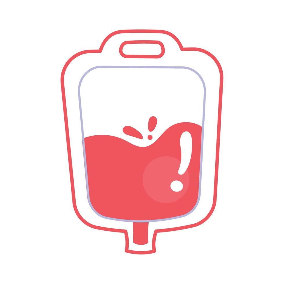 blood donate bag vector