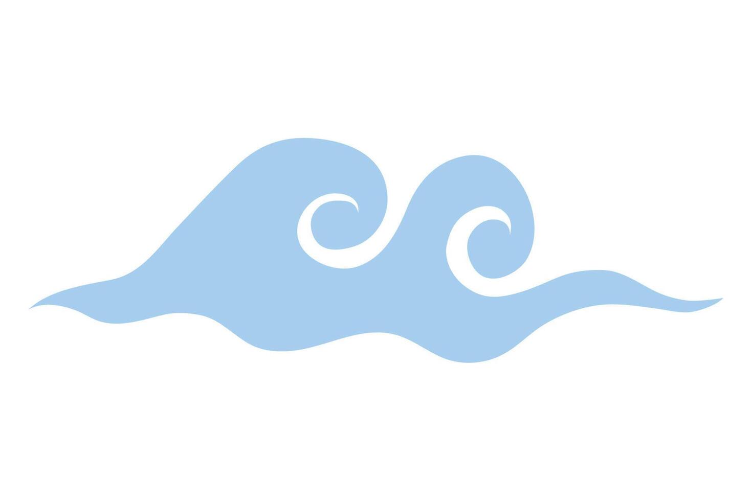 cloud asian style vector
