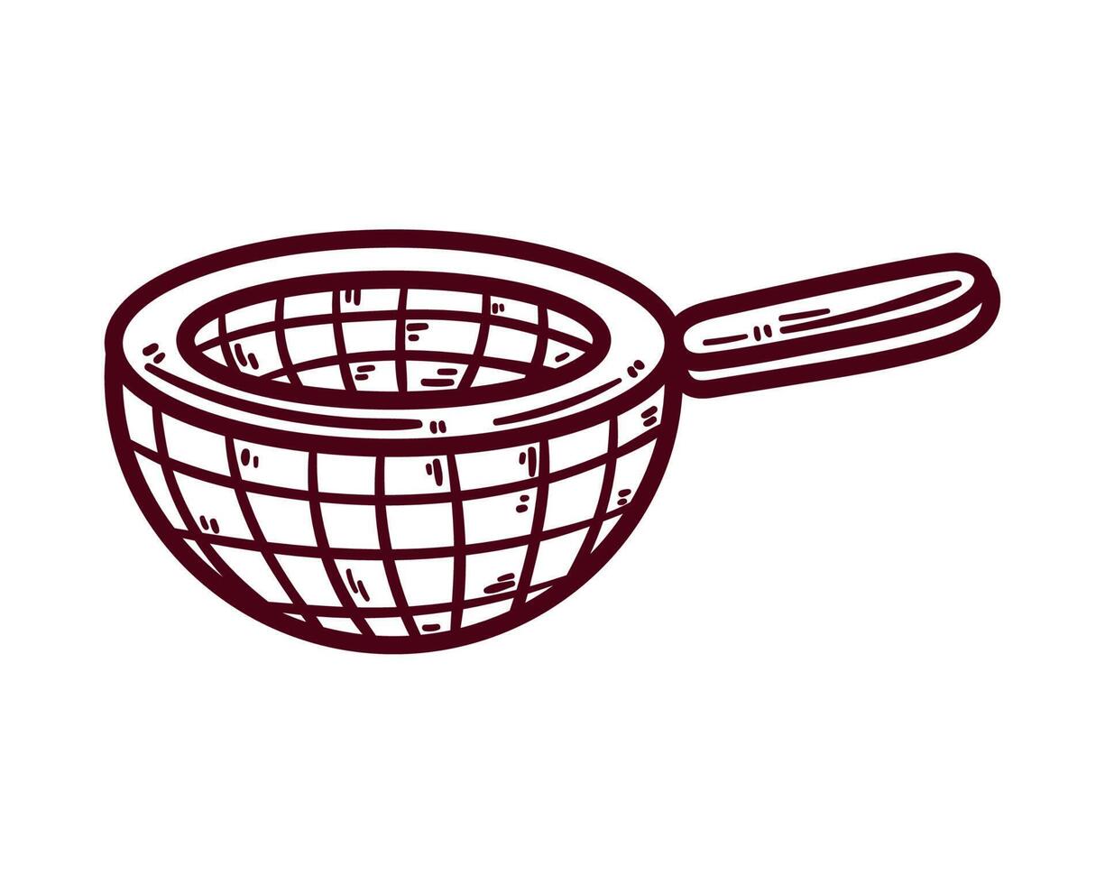 Kitchen accessories. Flipper, strainer, spatula, ladle. Vector design  6730605 Vector Art at Vecteezy