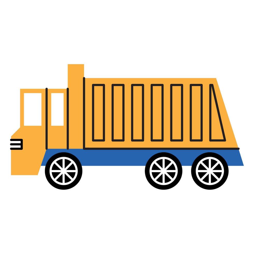 dump truck mean transport vector