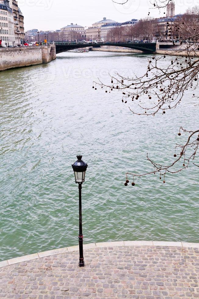 view of Seine River in Paris photo