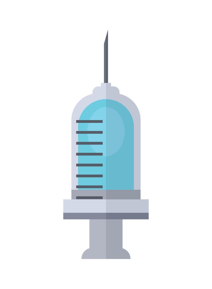 medicamento inyectable con jeringa vector