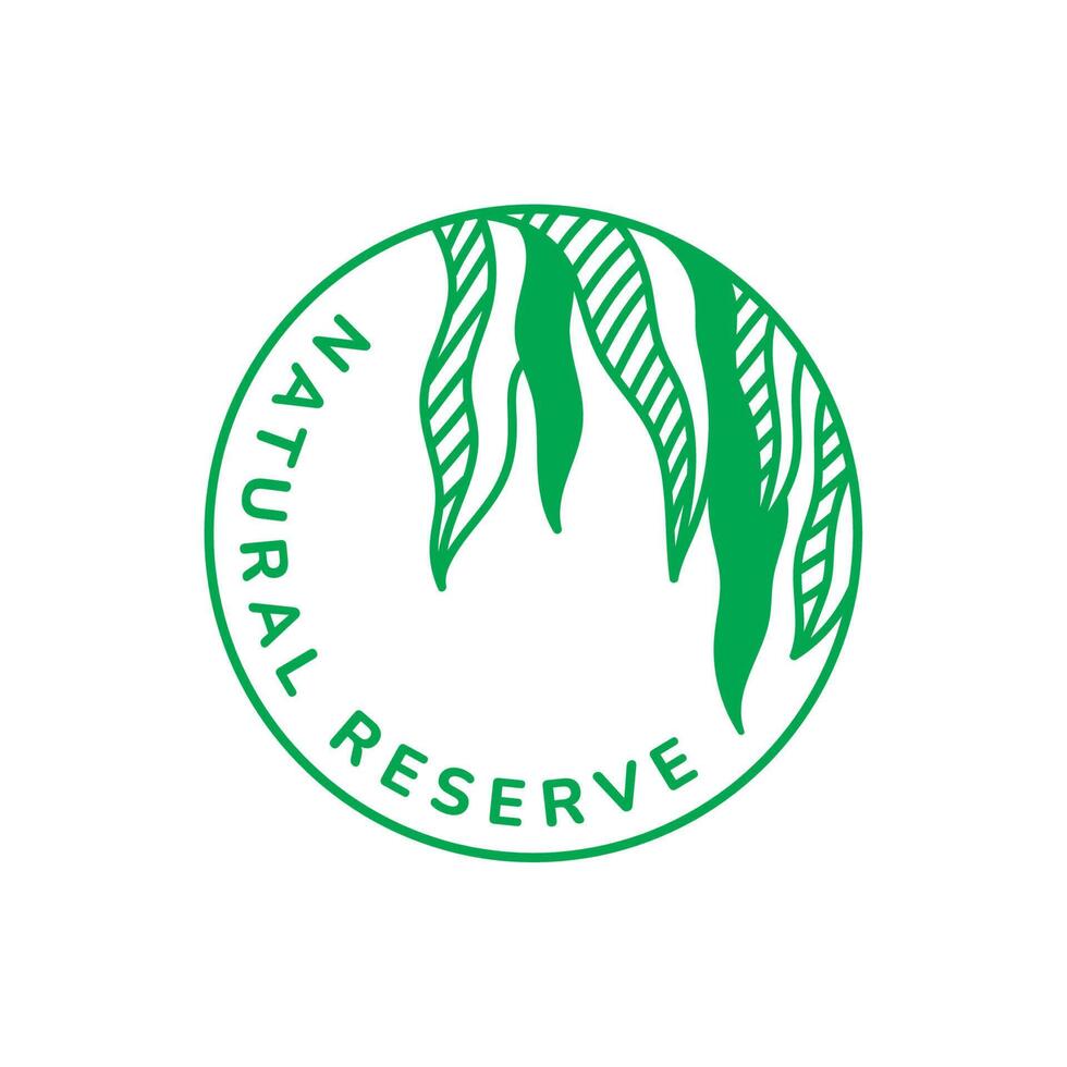 natural reserve label vector