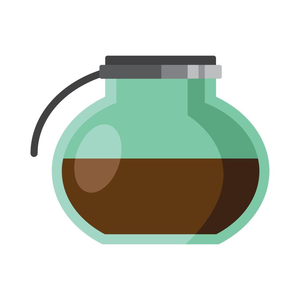 coffee jar with drink vector