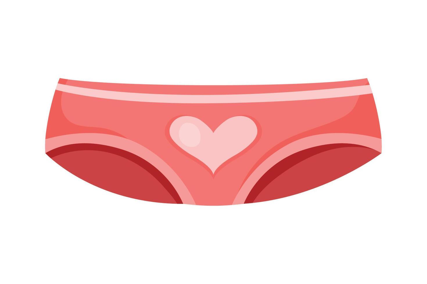 panty femenino con corazón vector