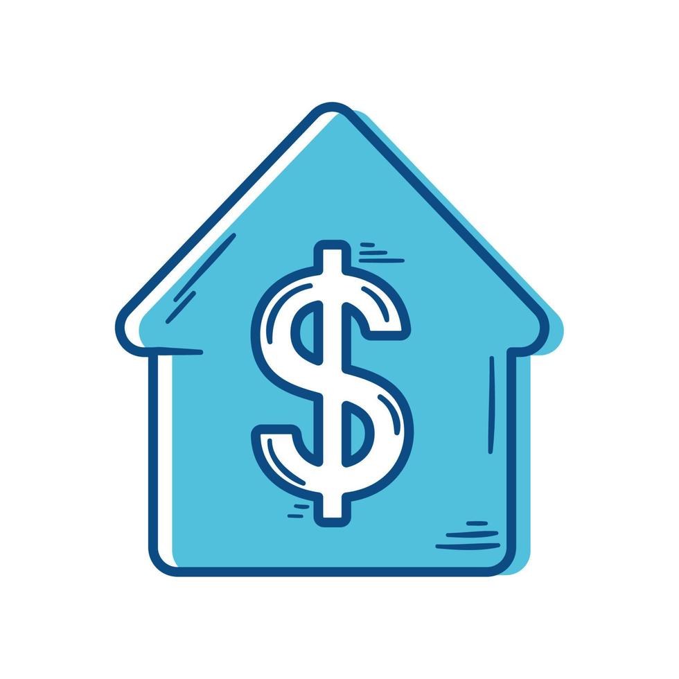 house with dollar symbol vector