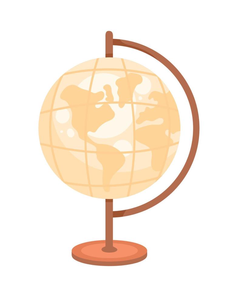 antique sphere world map vector