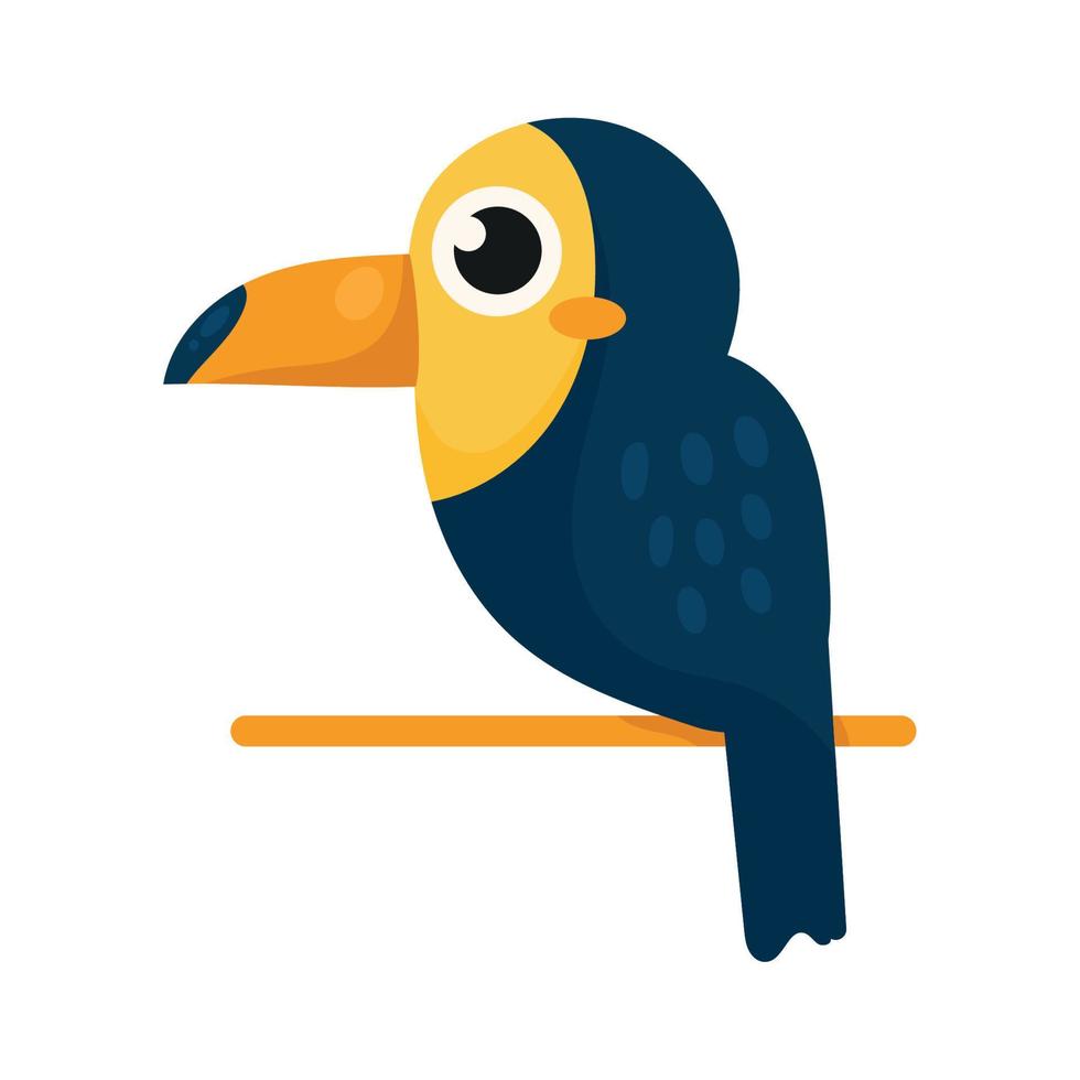 exotic toucan bird vector