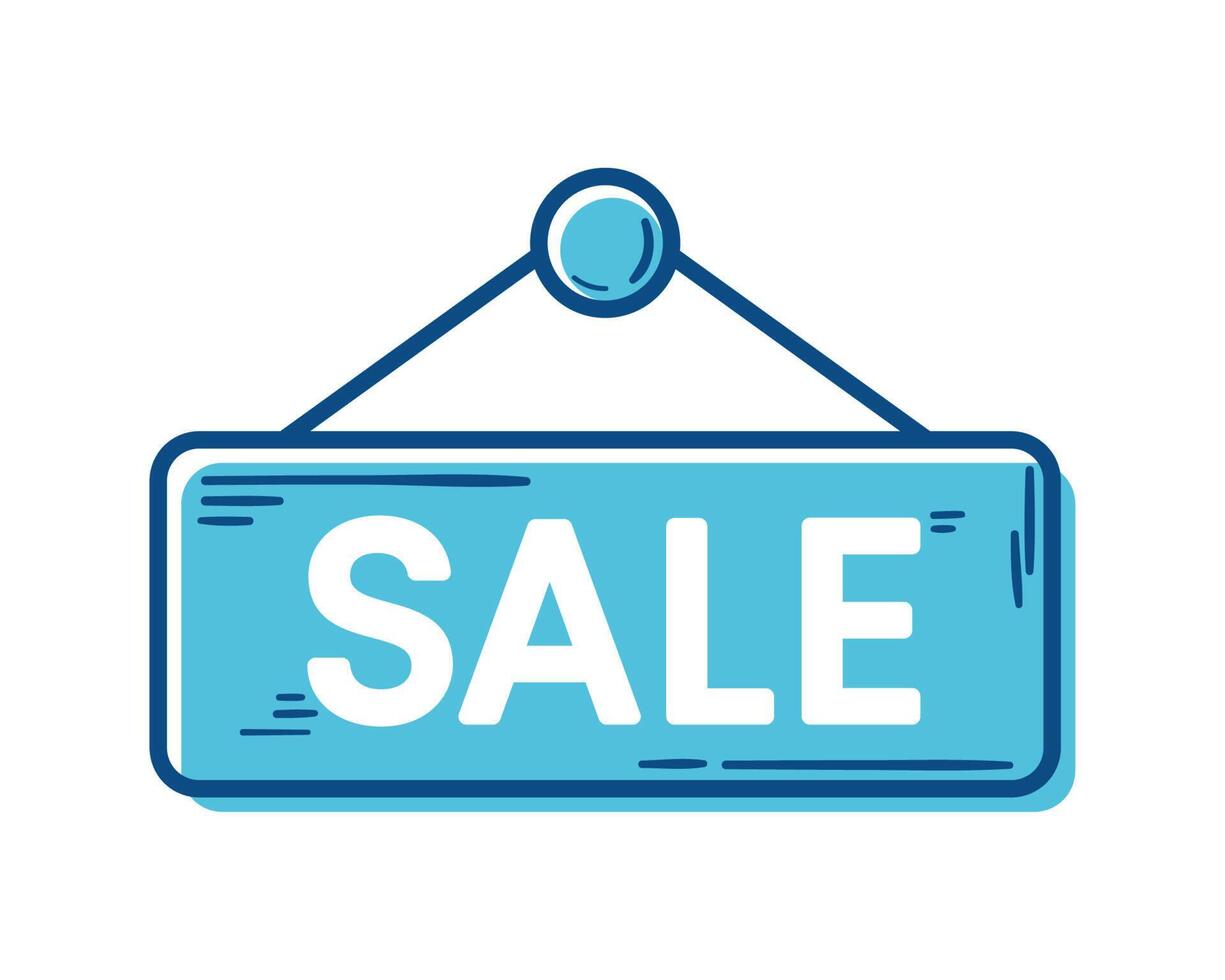 sale label hanging vector