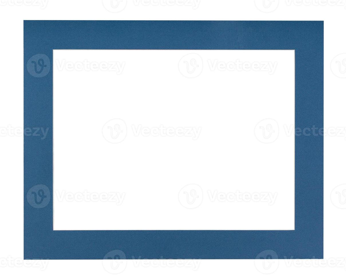 flat dark blue passe-partout for picture frame photo