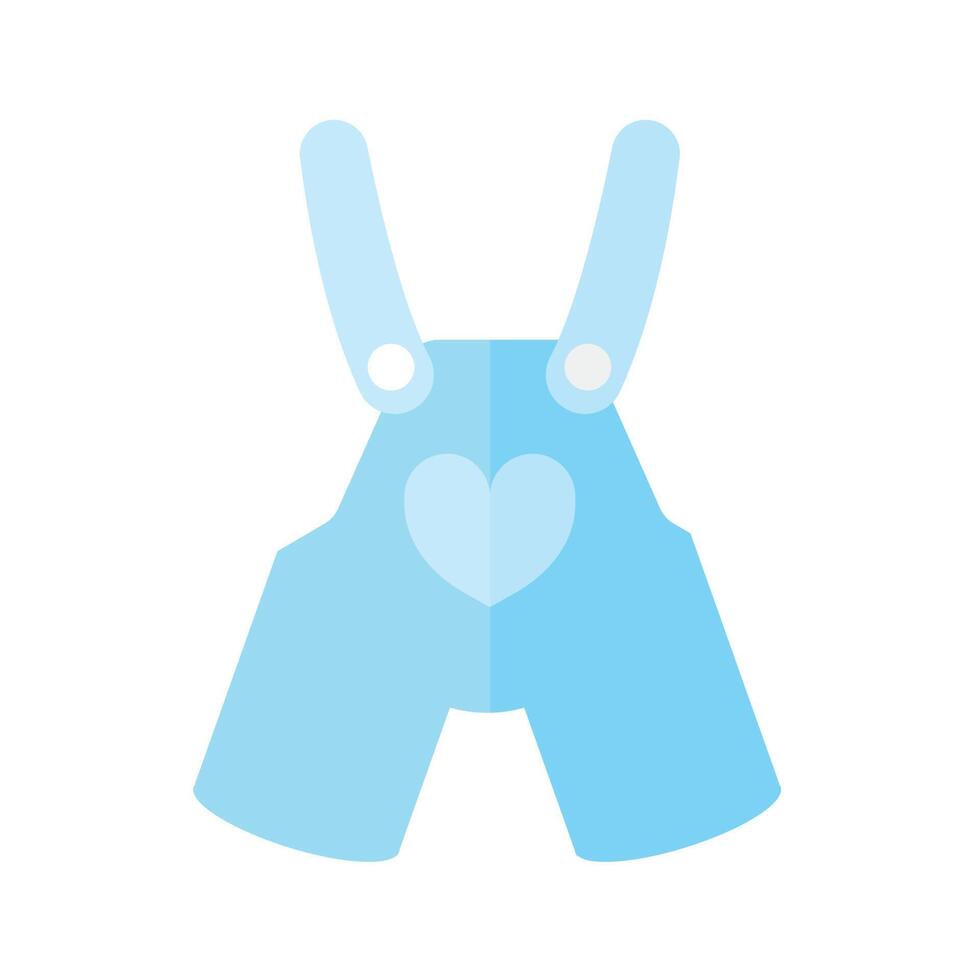 blue baby clothes vector