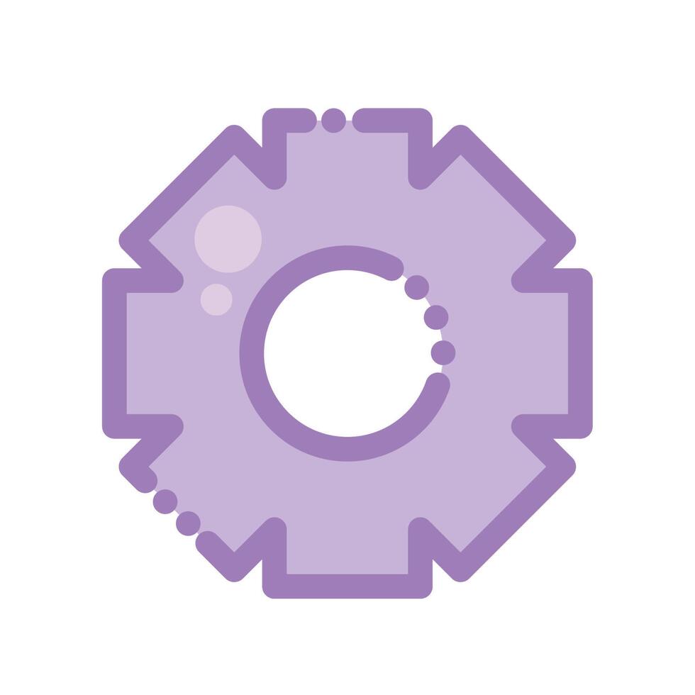 purple gear machine vector