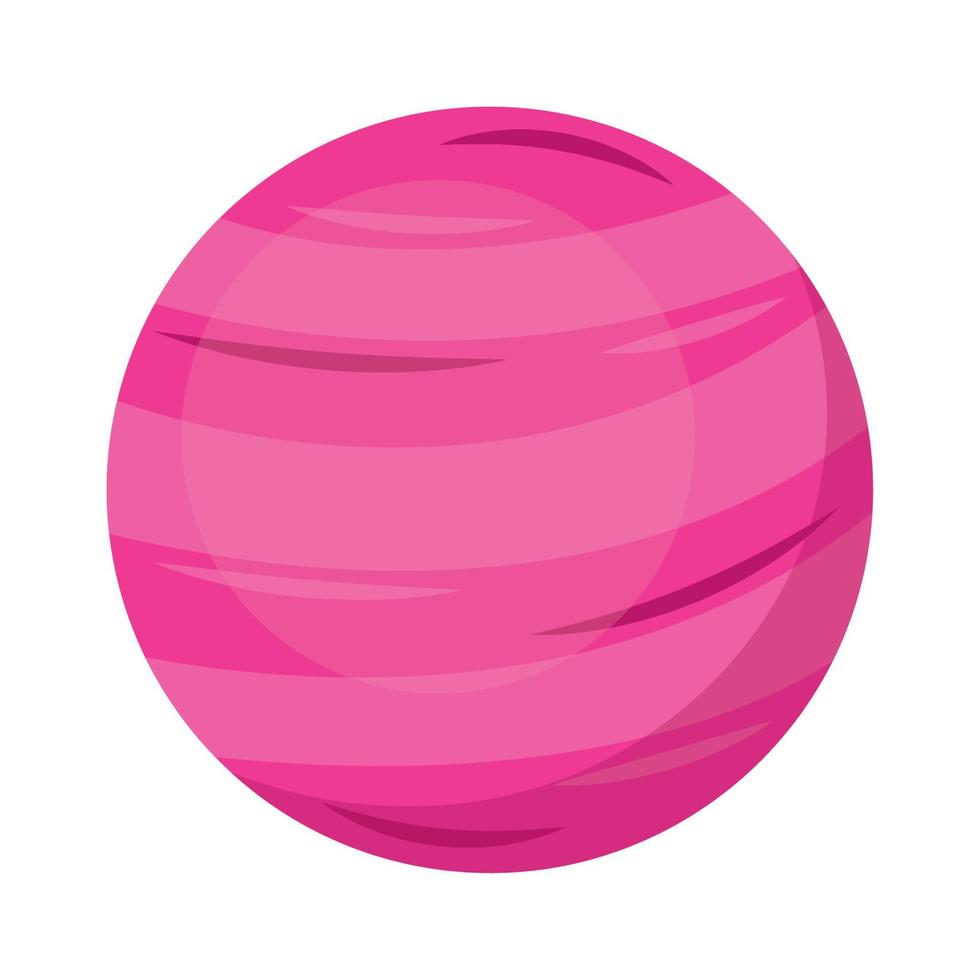 pink space planet vector