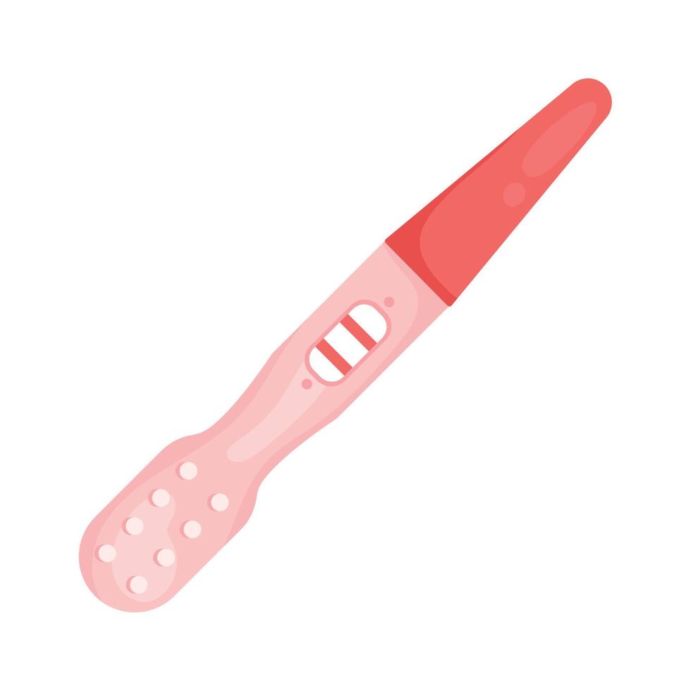 pink pregnancy test vector