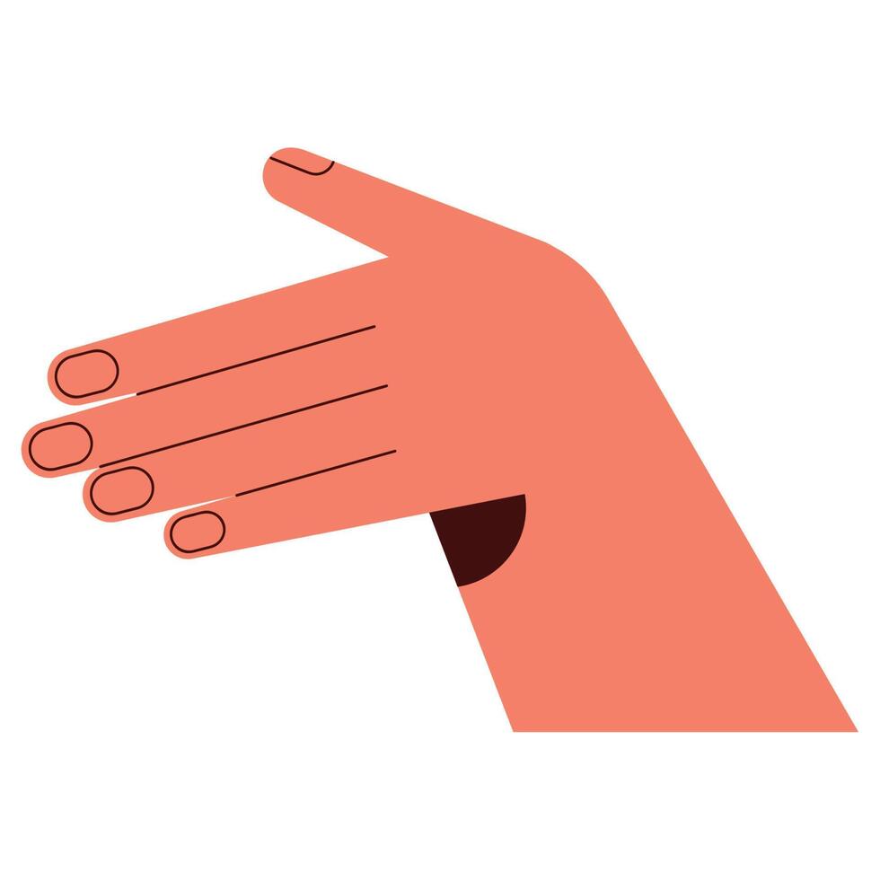 hand human open vector