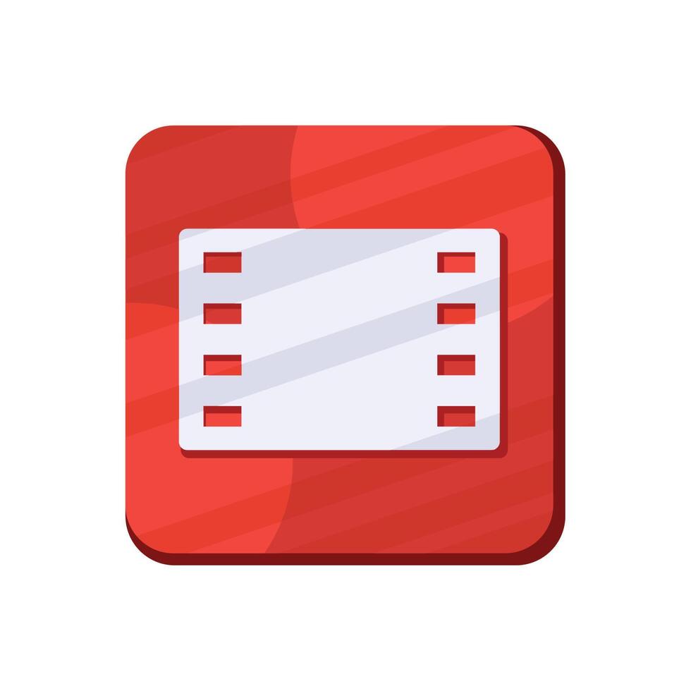 media player app button vector