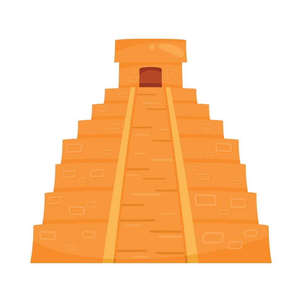 piramide cultura maya vector