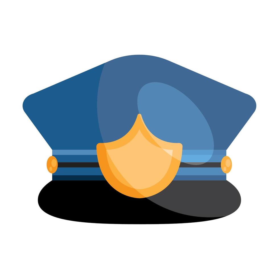 police officer hat vector