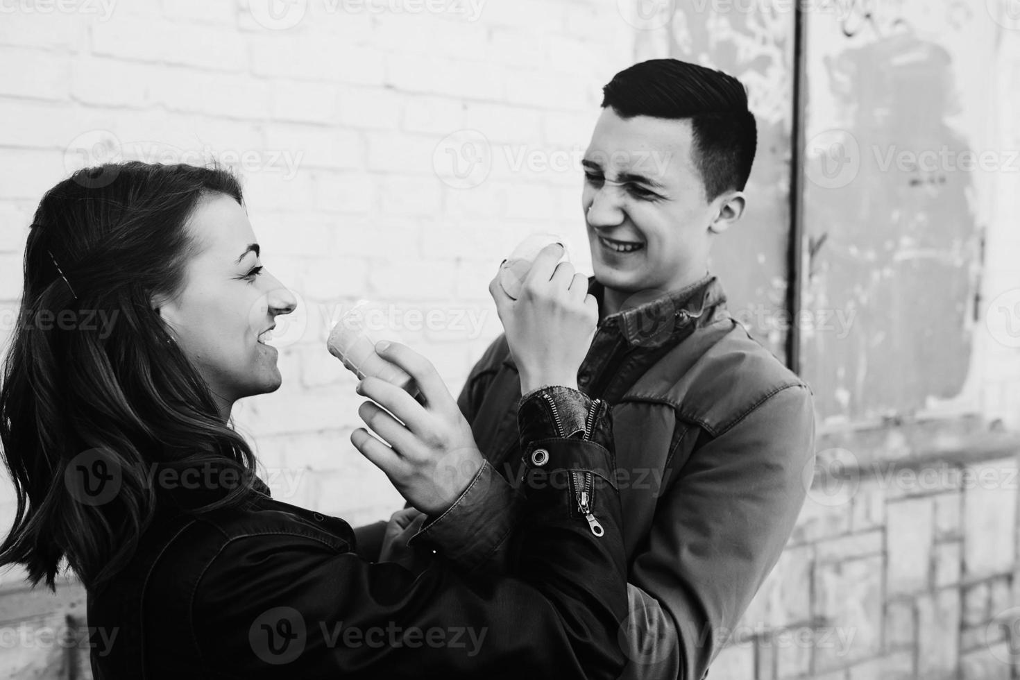 beautiful young couple photo