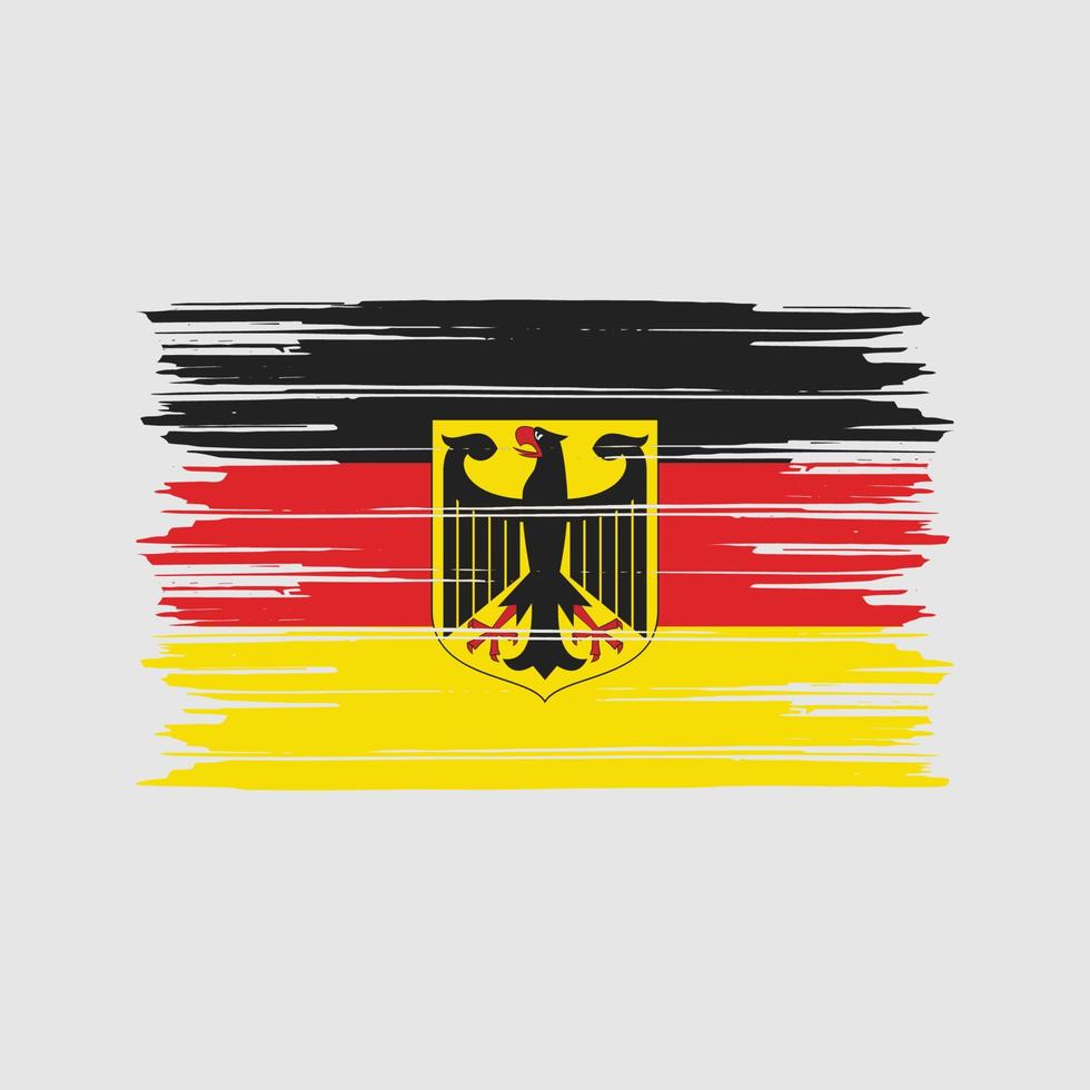 cepillo de bandera de alemania. bandera nacional vector