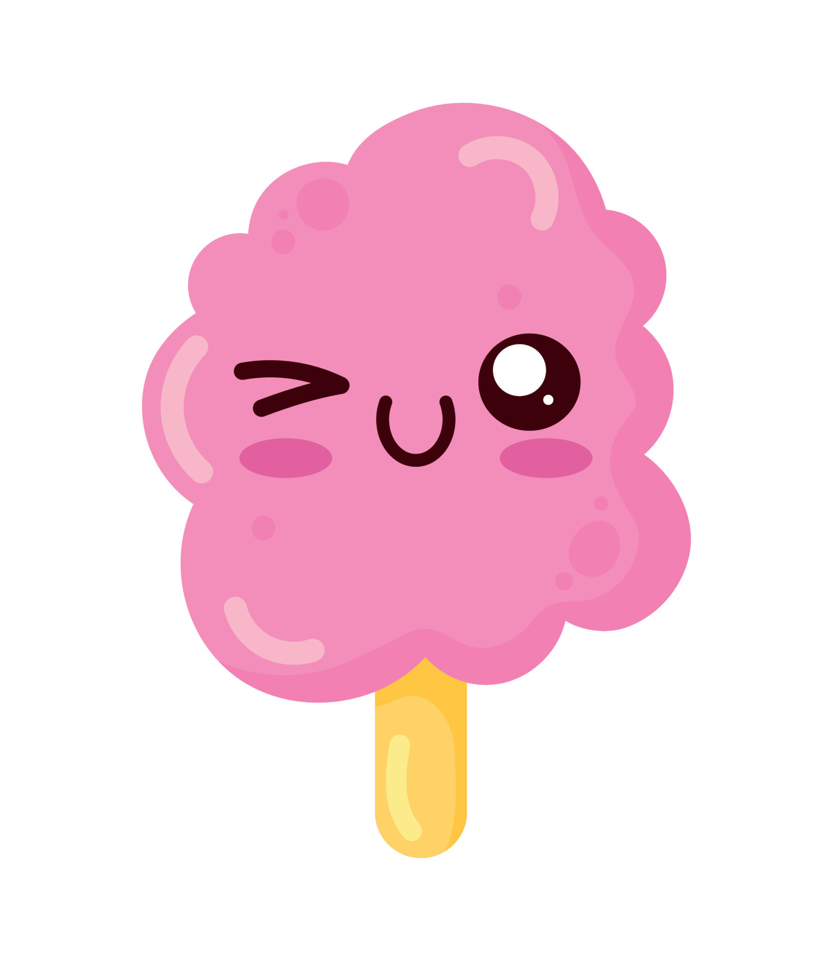 cotton candy Kawaii sweet 11452911 Vector Art at Vecteezy