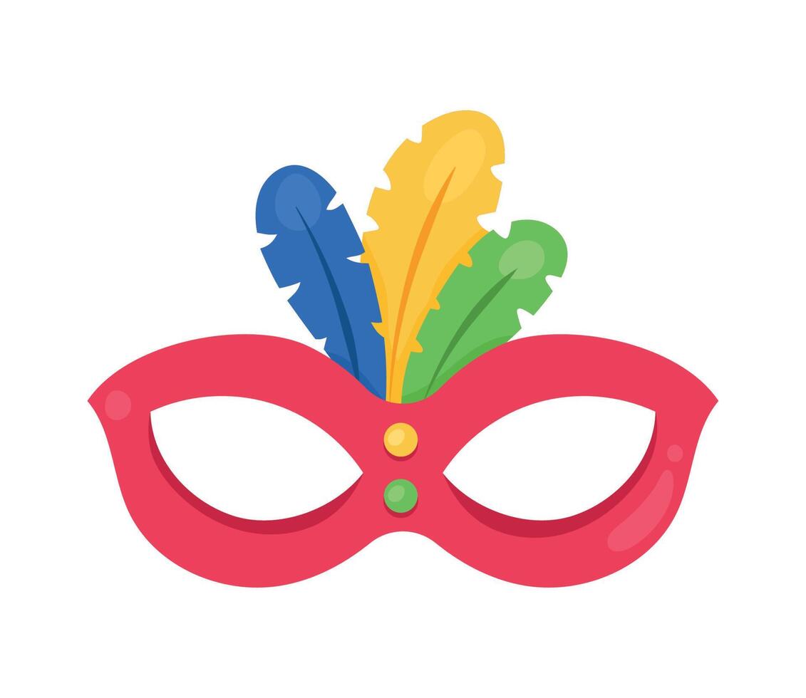 brazilian carnival mask vector