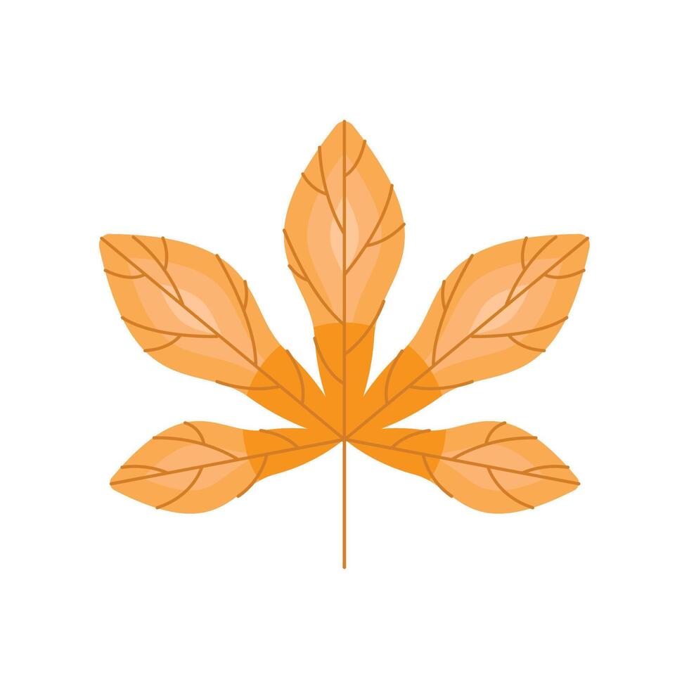 follaje de la planta de hoja de otoño vector