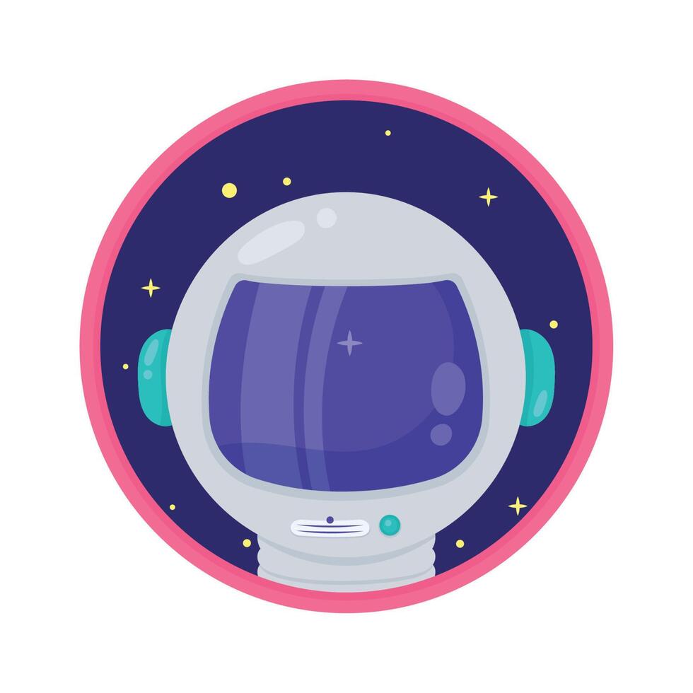 astronaut space outer sticker vector